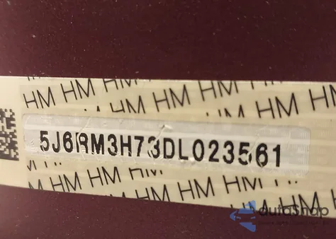 2013 Honda Cr-V Ex-L из США, поврежденный, VIN 5J6RM3H73DL023561